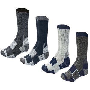 NEW Kirkland Signature Men's Merino Wool Blend Socks, 7-13 Shoe Size, 4 Pairs